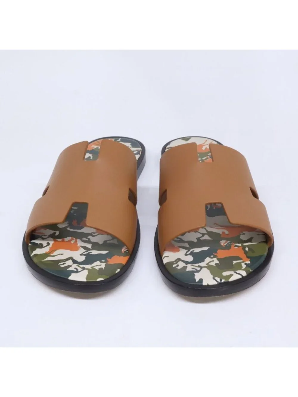Hermes Izmir Horse Camouflage Sandals